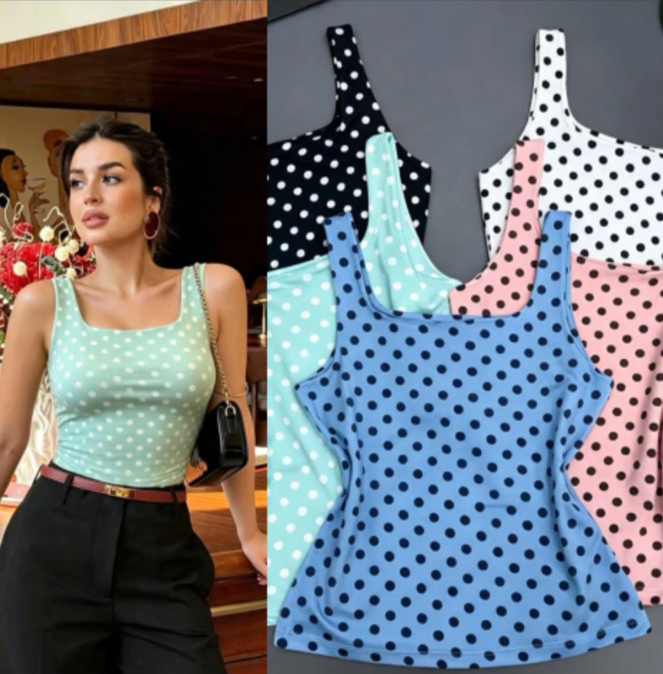 Blusinha modal poá 923