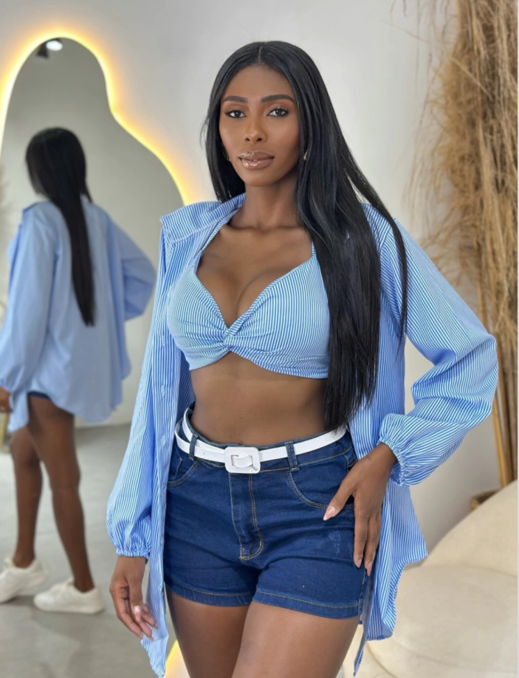 Conjunto camisa e cropped 961 - #3