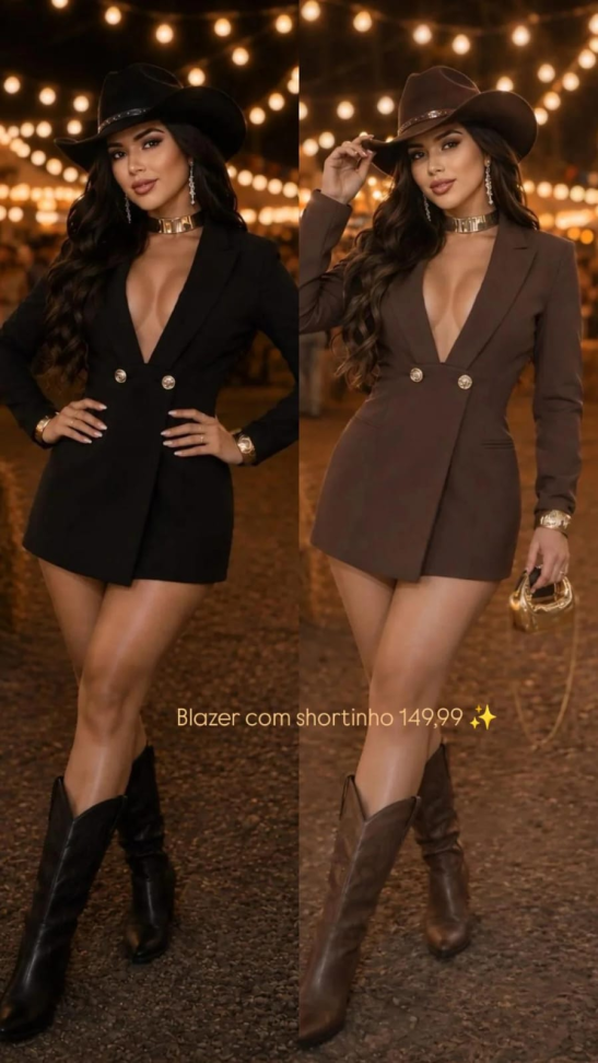 Conjunto blazer e short 552