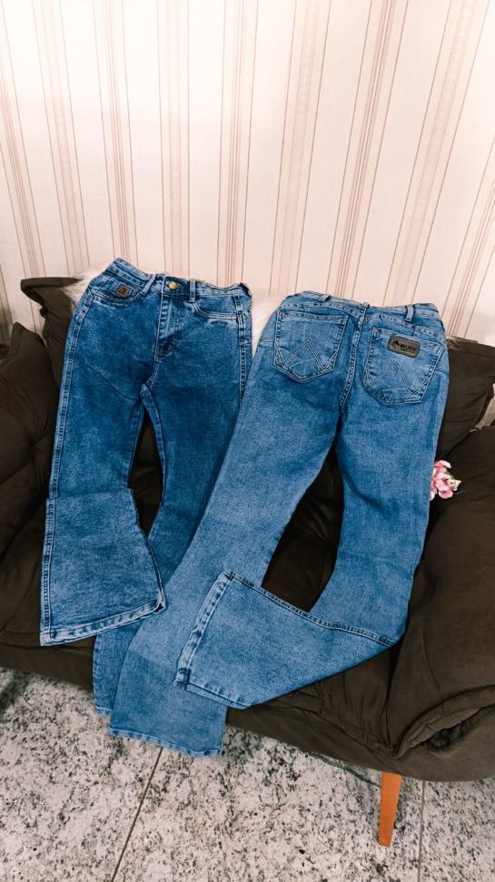 Calça jeans country flare 312