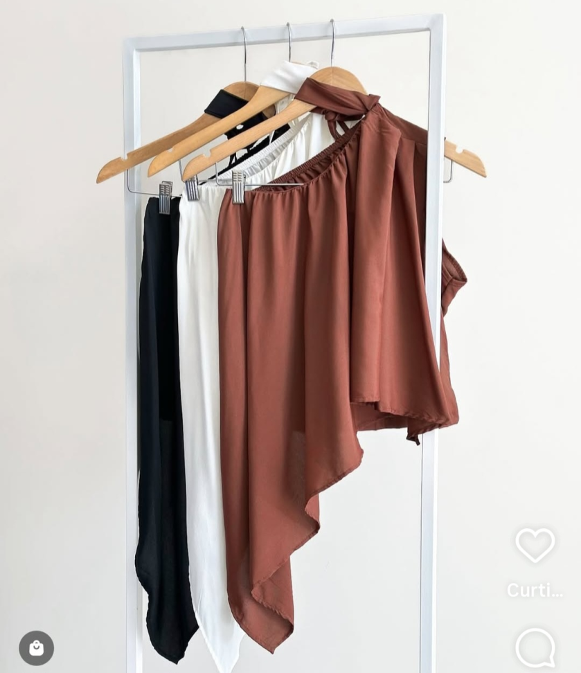 Blusa assimétrica detalhe amarração 20001511 - #2