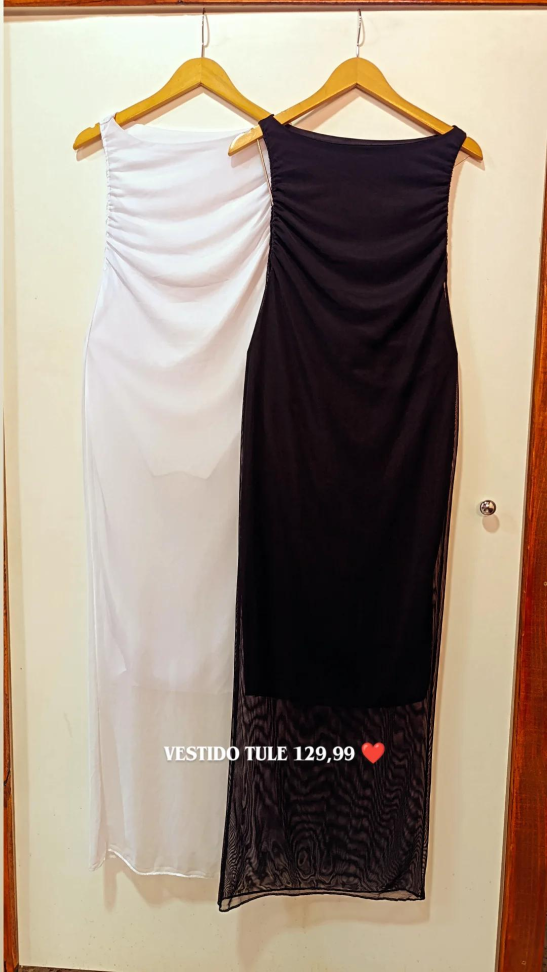 Vestido longo tule 5024 - #1