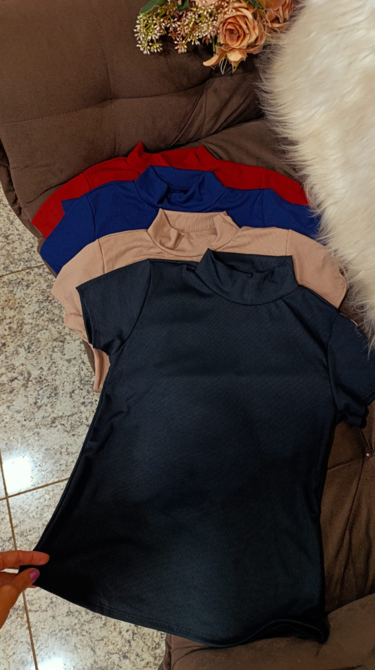 Blusa ribaninha gola alta 421