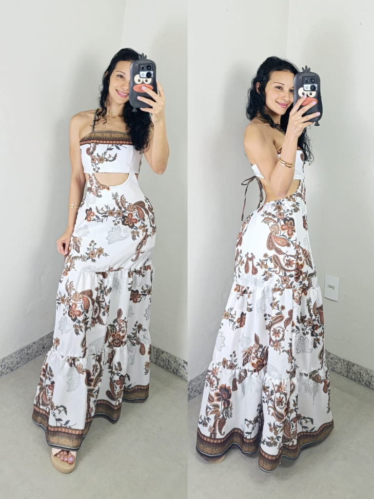 Vestido longo crepinho 14987 - #2