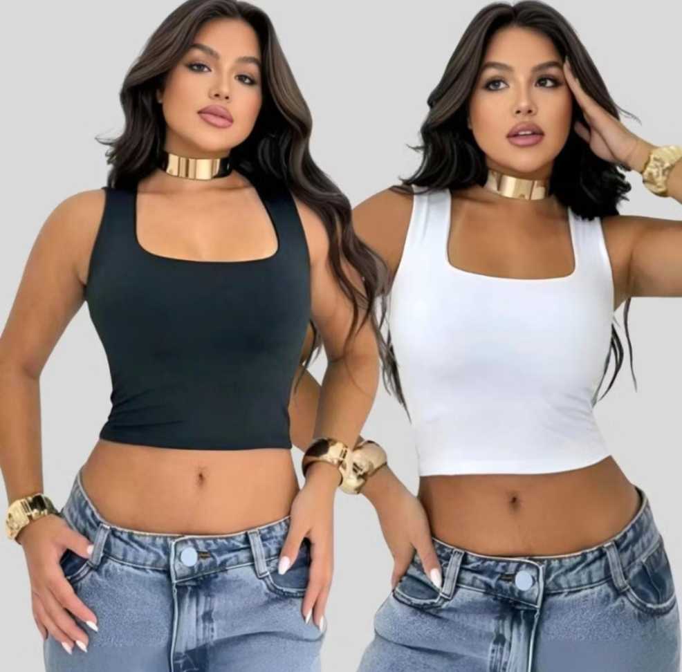 Cropped gola quadrada 343