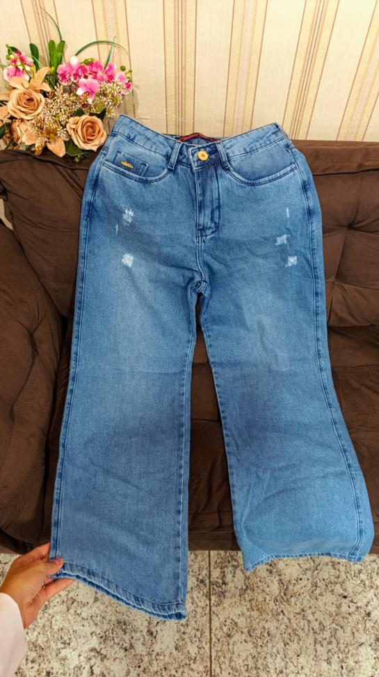 Calça wide leg 436