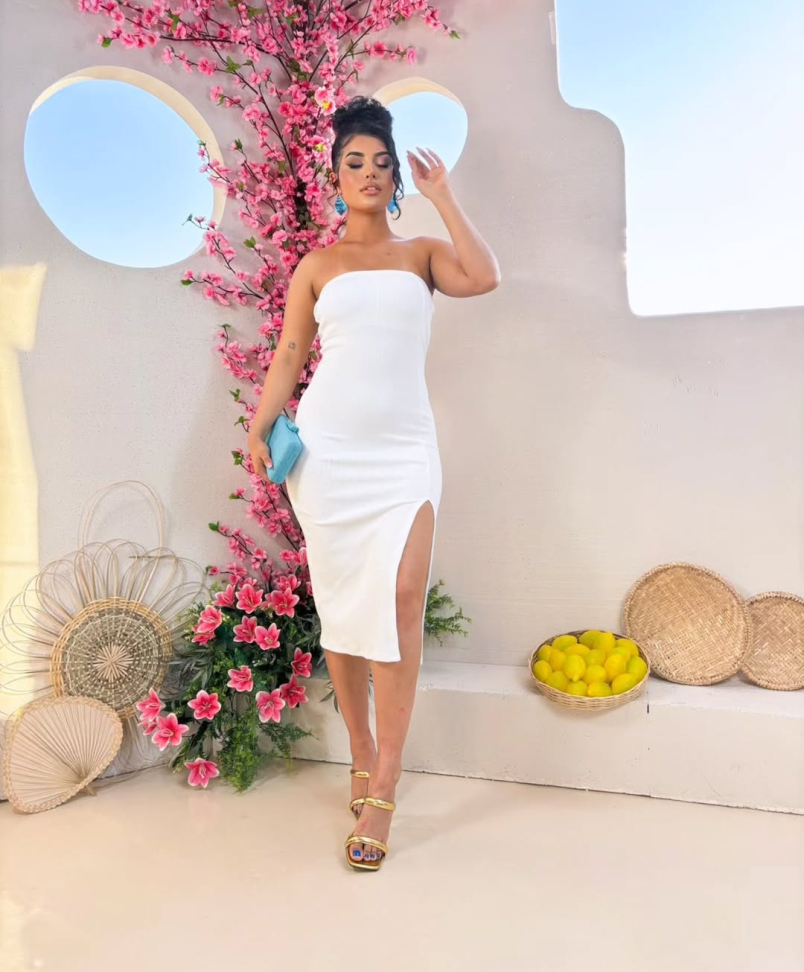 Vestido anarruga tomara que caia 5109 - #3