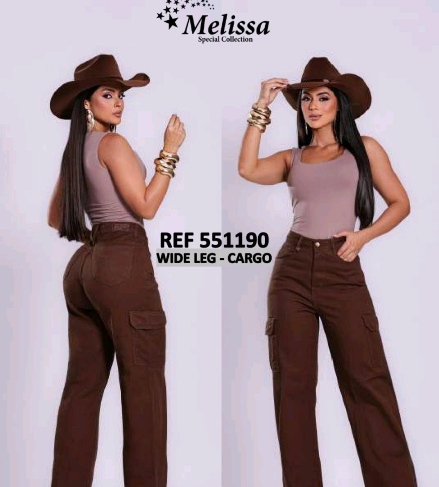 Calça cargo marrom 316