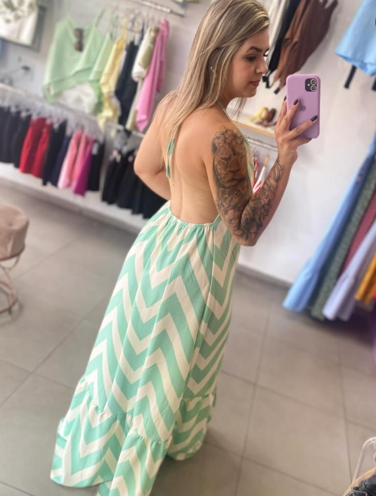 Vestido longo costas nua 20001356 - #1