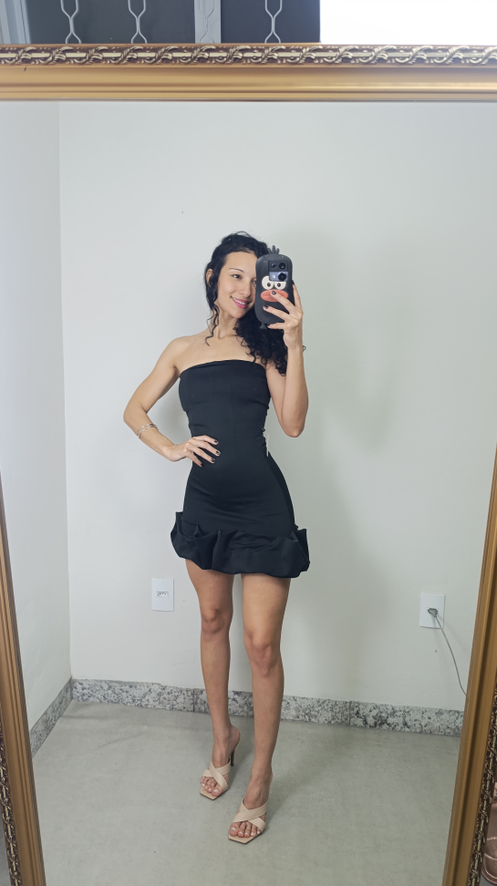 Vestido neoprene babado 544 - #3