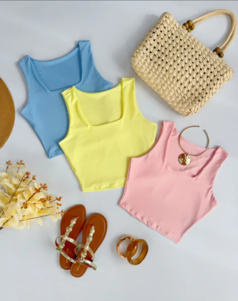 Cropped gola quadrada 898
