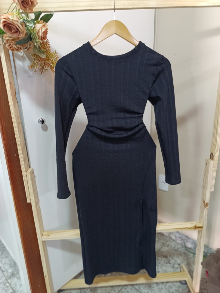 Vestido midi manga longa 277 - #4