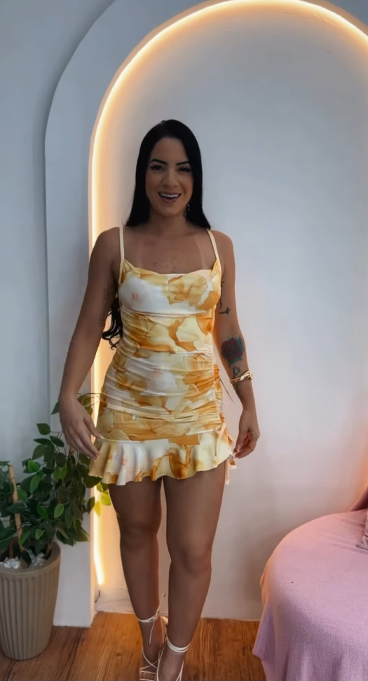 Vestido alça babadinho 888 - #6