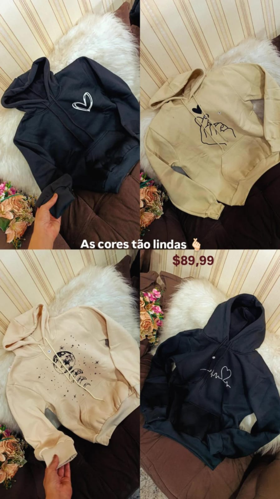 Blusa moletom capuz 269