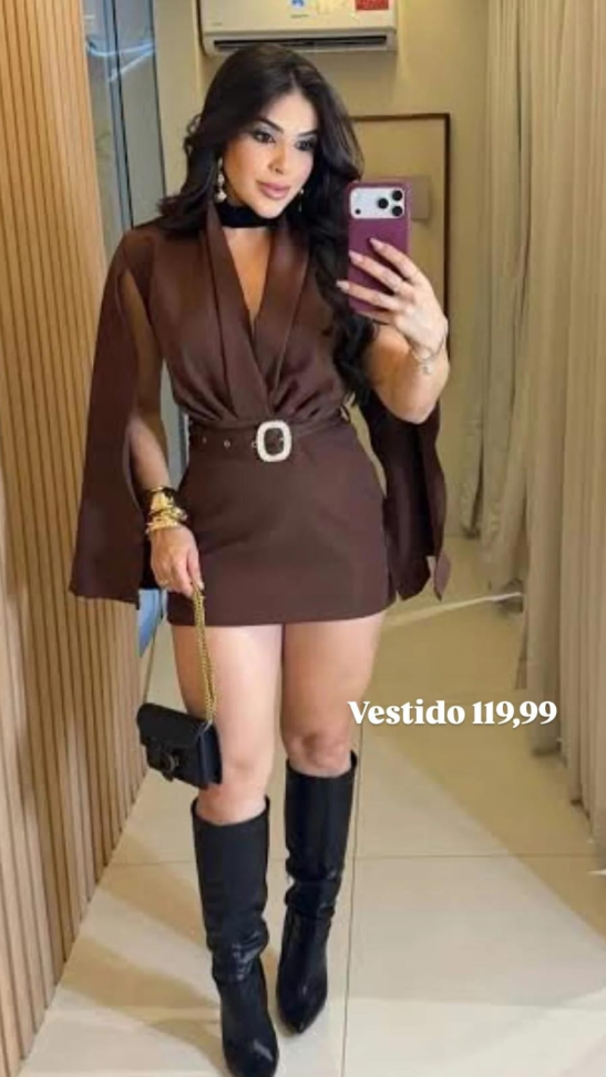 Vestido manga longa 471