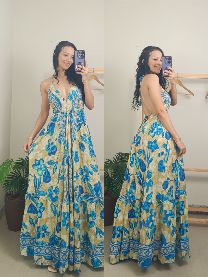 Vestido indiano longo  859