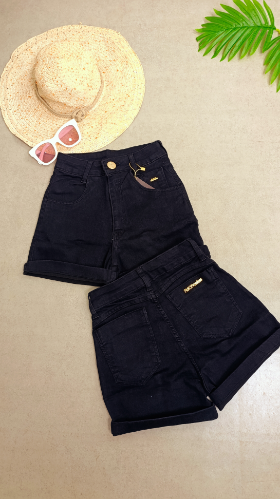 Short jeans preto 881