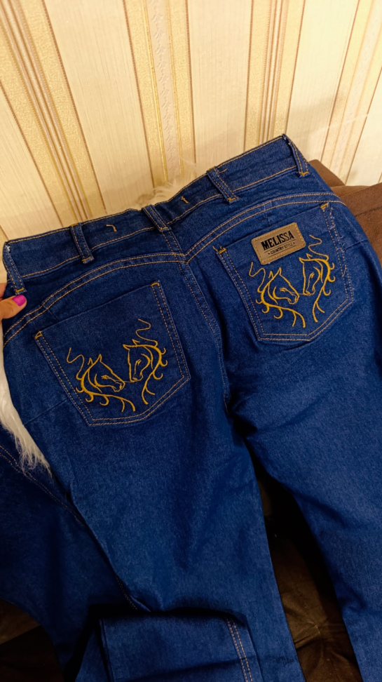 Calça jeans country flare 312