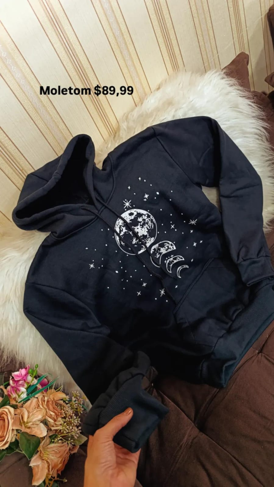 Blusa moletom capuz 269