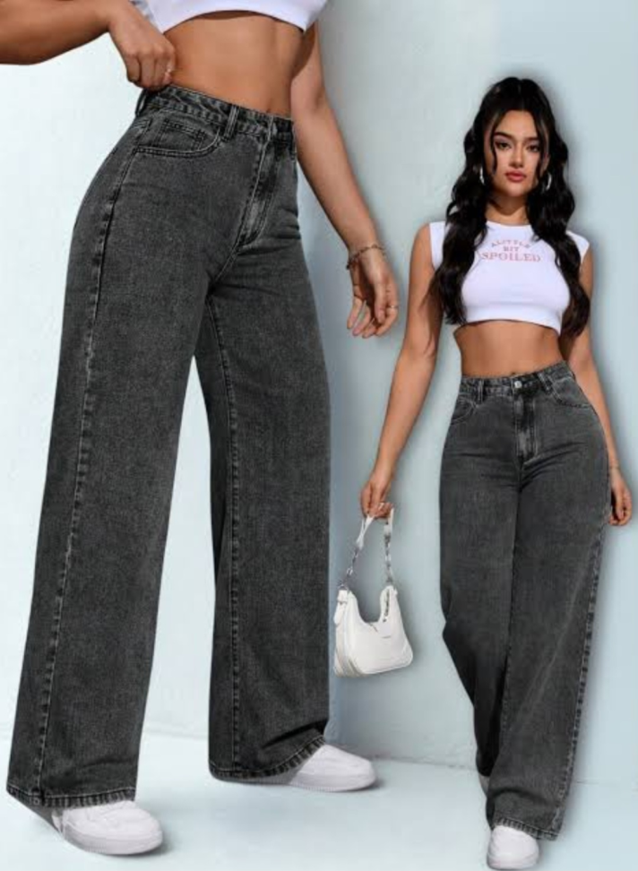 Wide leg preta marmorizada 1104 - #3