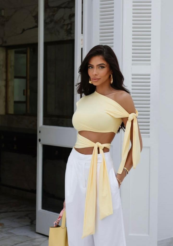 blusa nula alça amarração