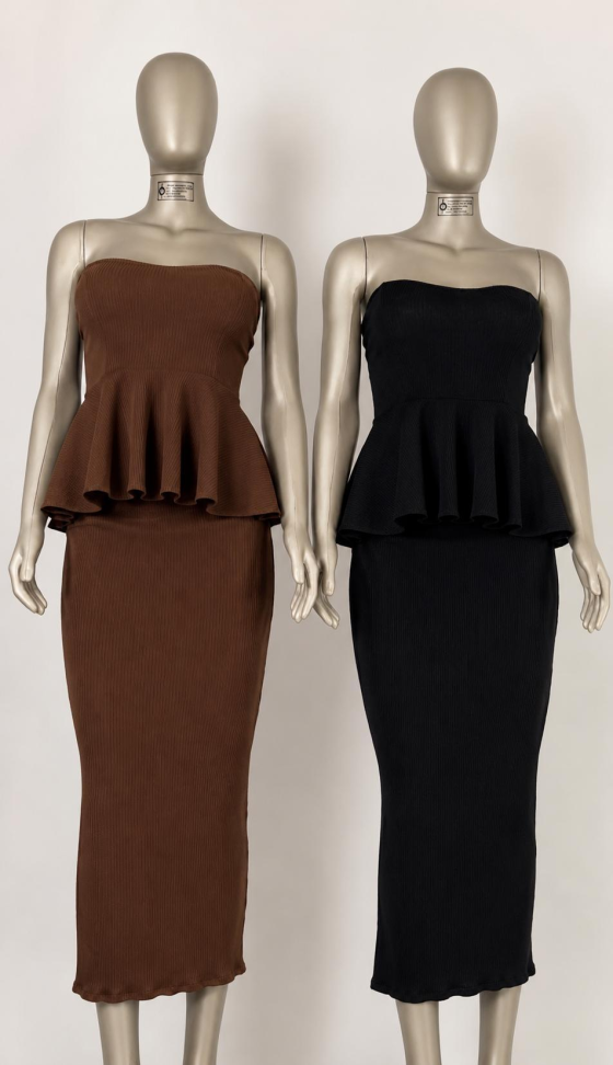 Conjunto peplum saia midi 855 - #4