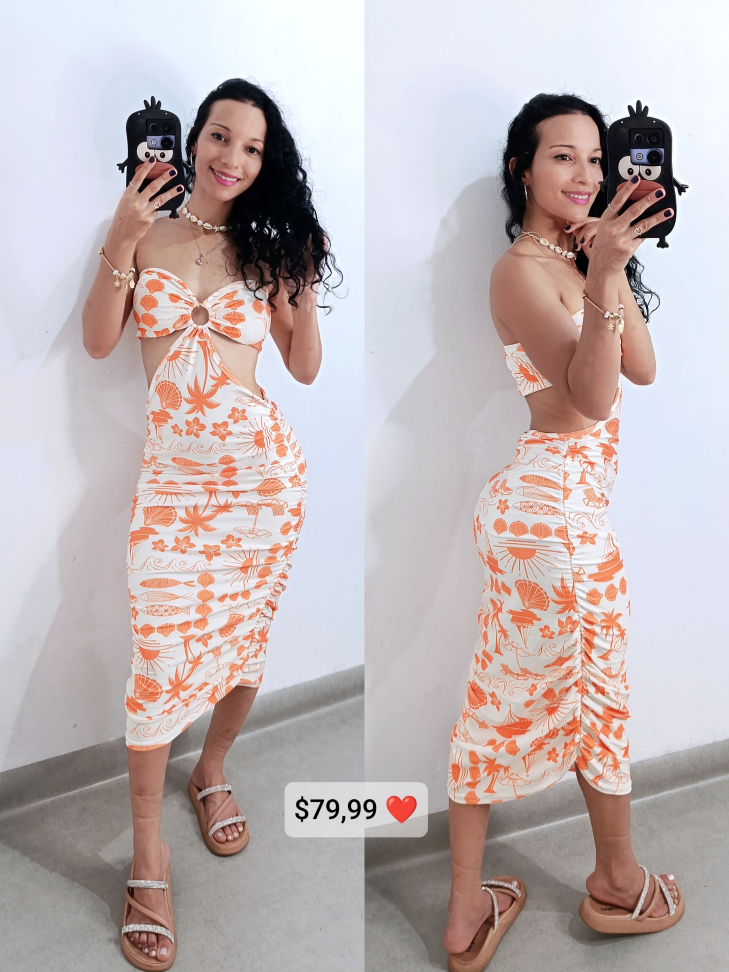 Vestido midi estampado 199 - #2