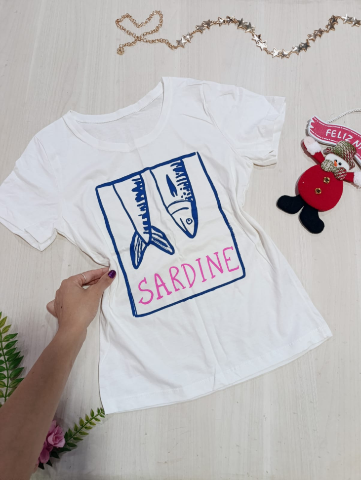 Blusa t-shirt estampa na frente - #1