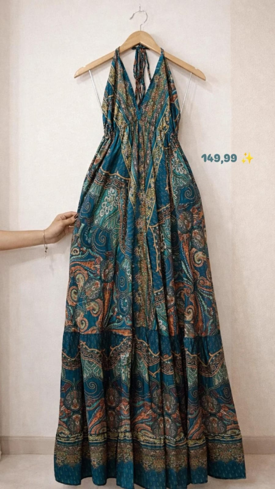 Vestido indiano longo 20001452