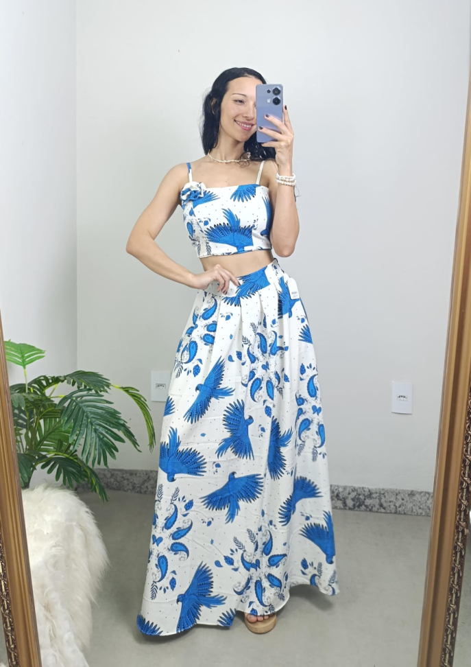 Conjunto saia longa 952