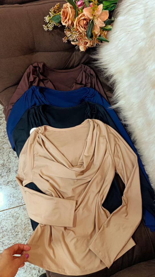 Blusa manga longa gola boba 427