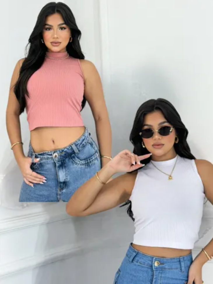 Cropped gola alta 900