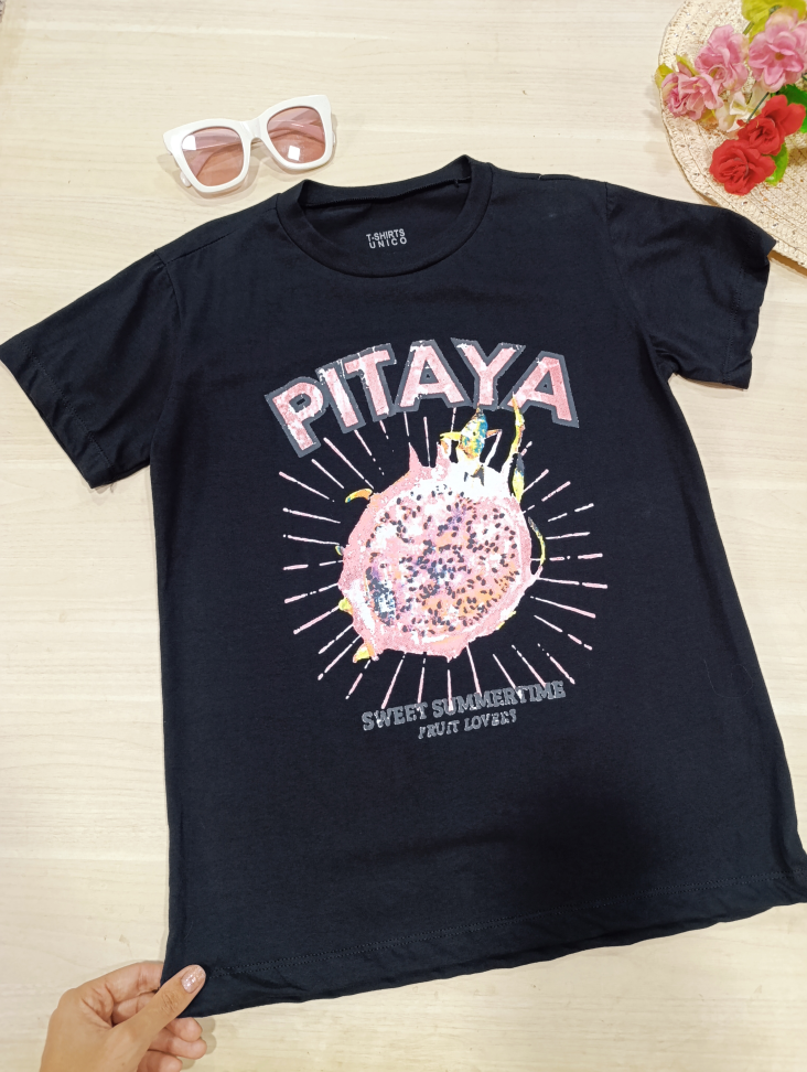 Blusa t-shirt estampa na frente 20001387 - #7