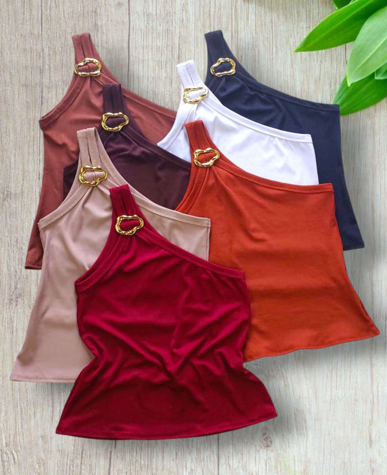 Blusa ribana nula alça 14271 - #2