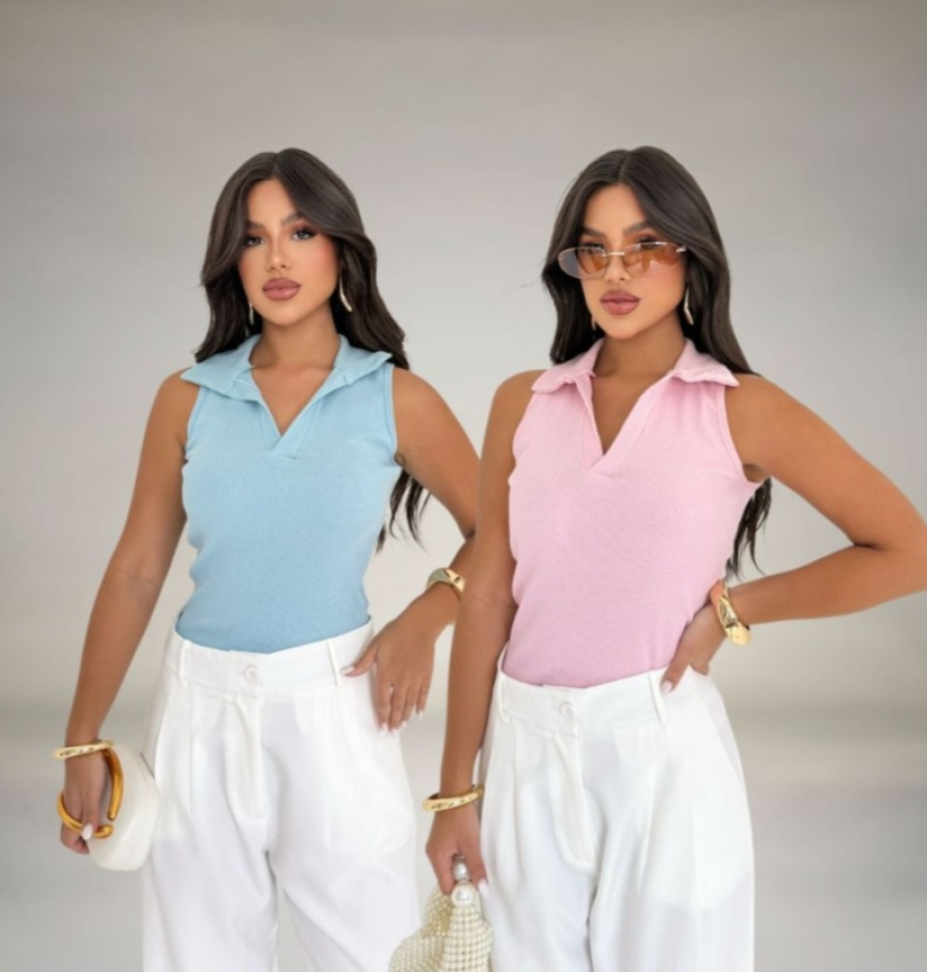 Blusinha regata detalhada 876 - #6