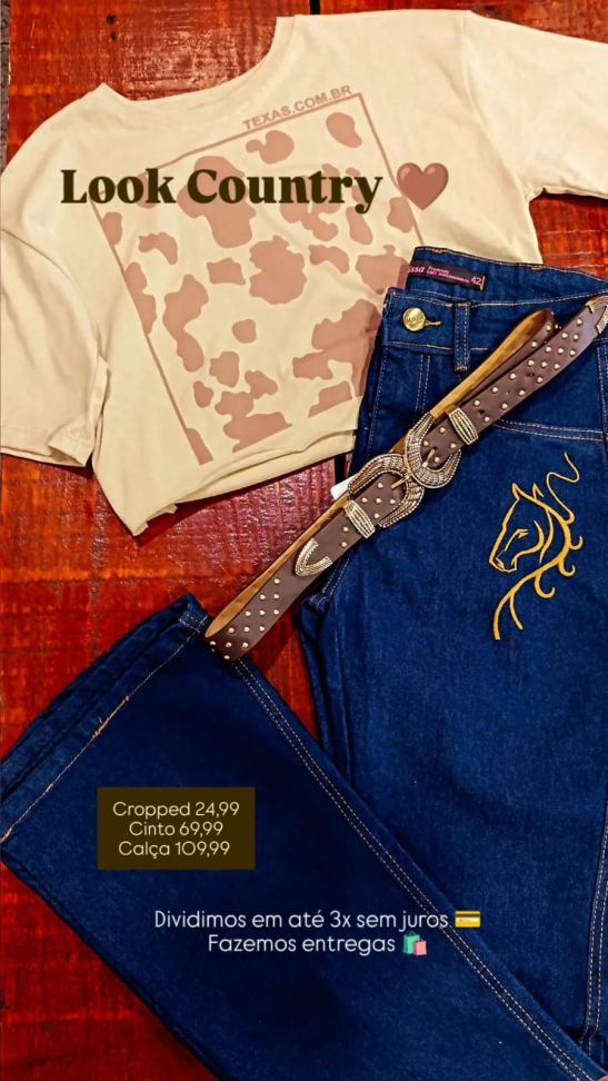 Calça jeans country flare 312 - #4