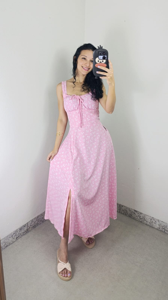 Vestido midi crepinho 15047 - #2