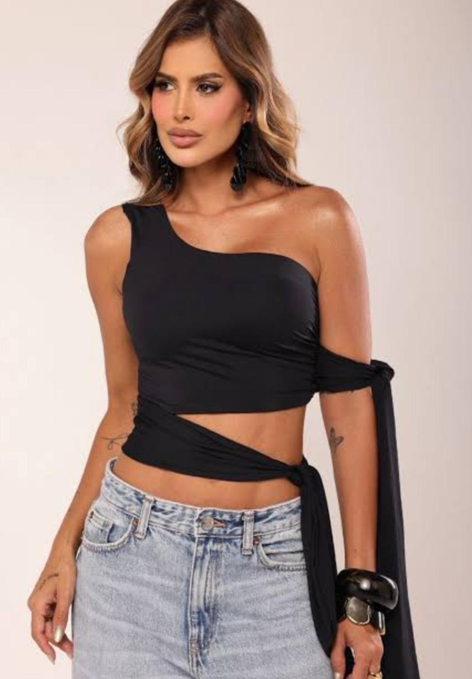 blusa nula alça amarração - #3
