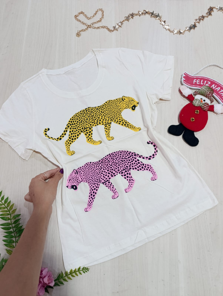 Blusa t-shirt estampa na frente - #1