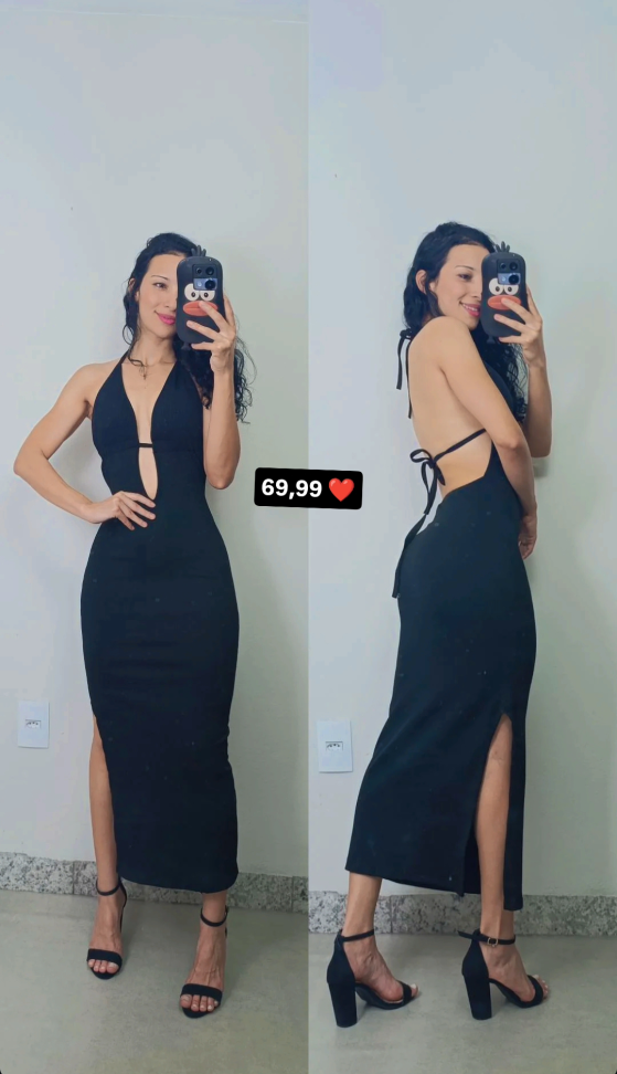 Vestido longo anarruga decote 5053 - #2