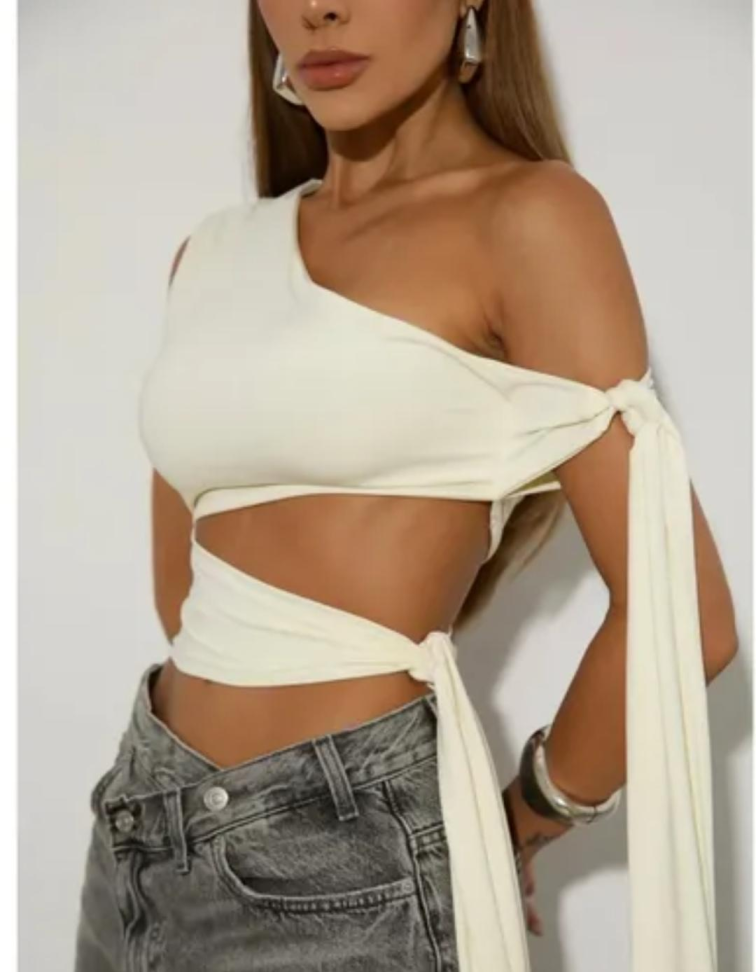 blusa nula alça amarração