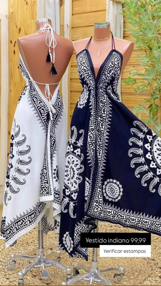 Vestido indiano assimétrico 861