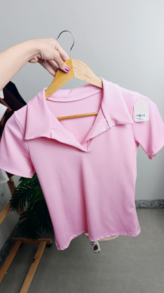 Blusa ribaninha gola polo 876 - #4