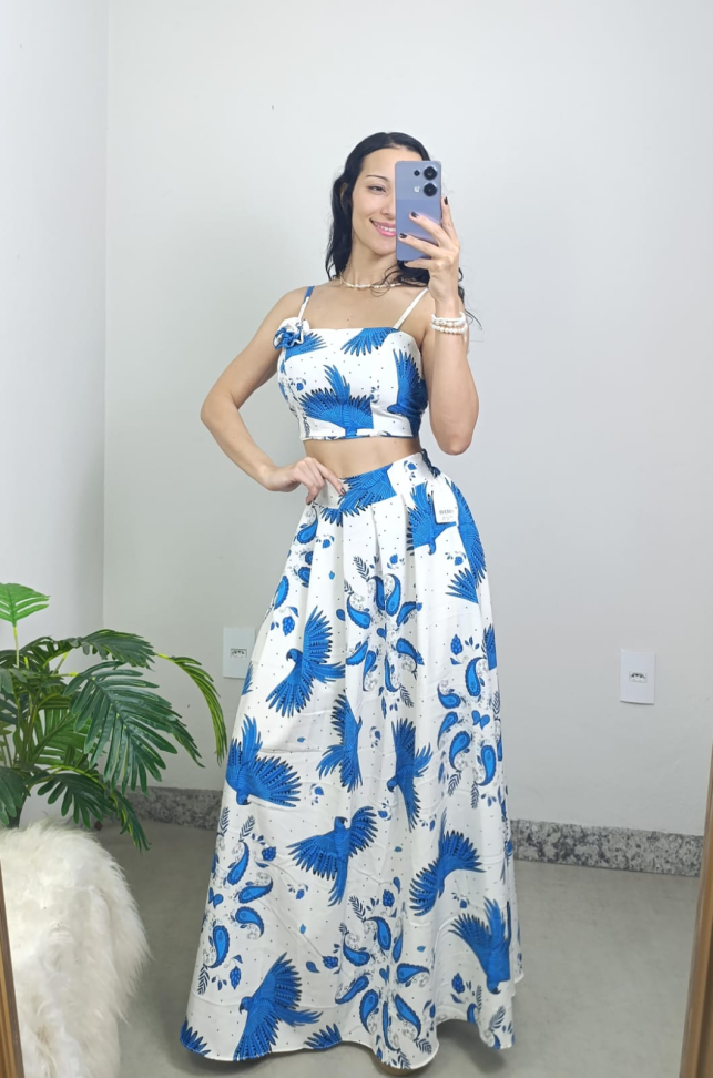 Conjunto saia longa 952