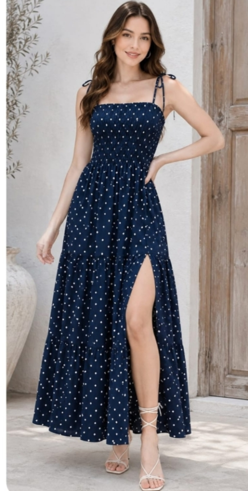 Vestido lastec longo 842