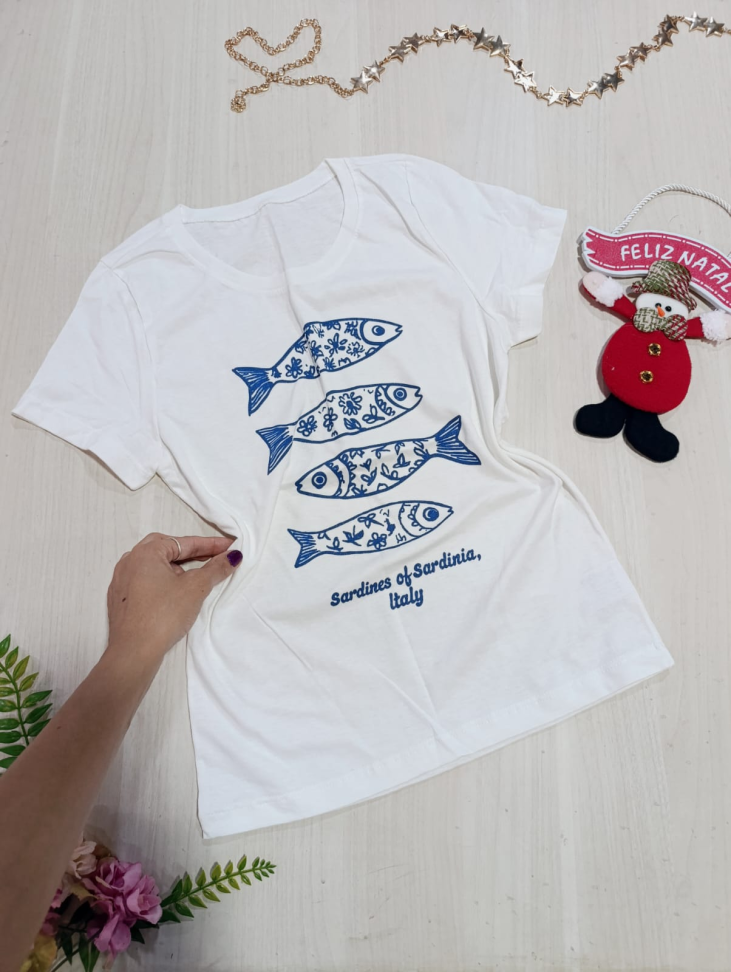 Blusa t-shirt estampa na frente - #1