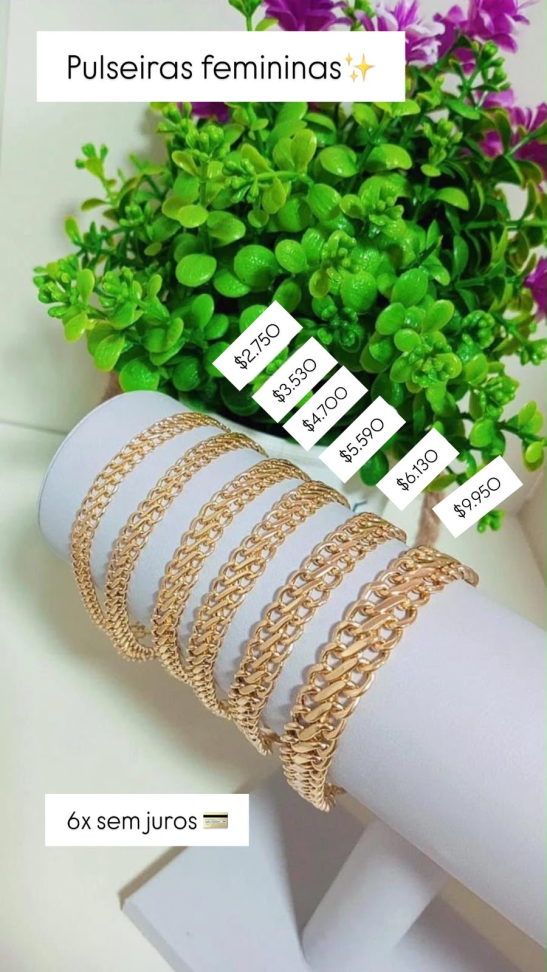 PULSEIRAS FEMININAS