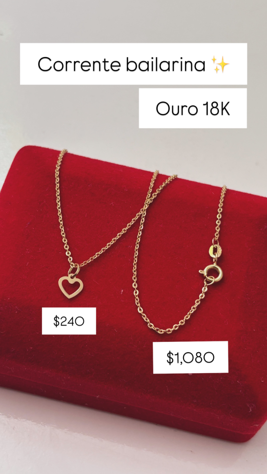 corrente feminina 18K
