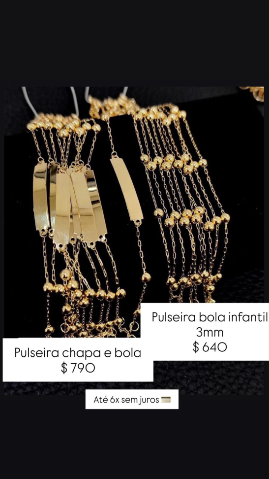 PULSEIRAS INFANTIS 18K
