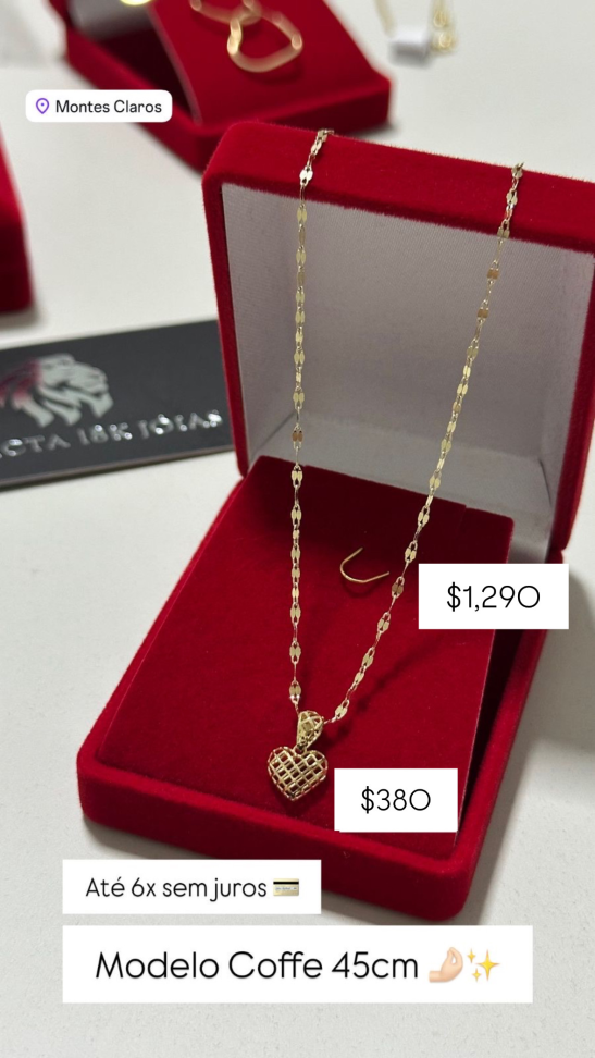 corrente feminina 18K